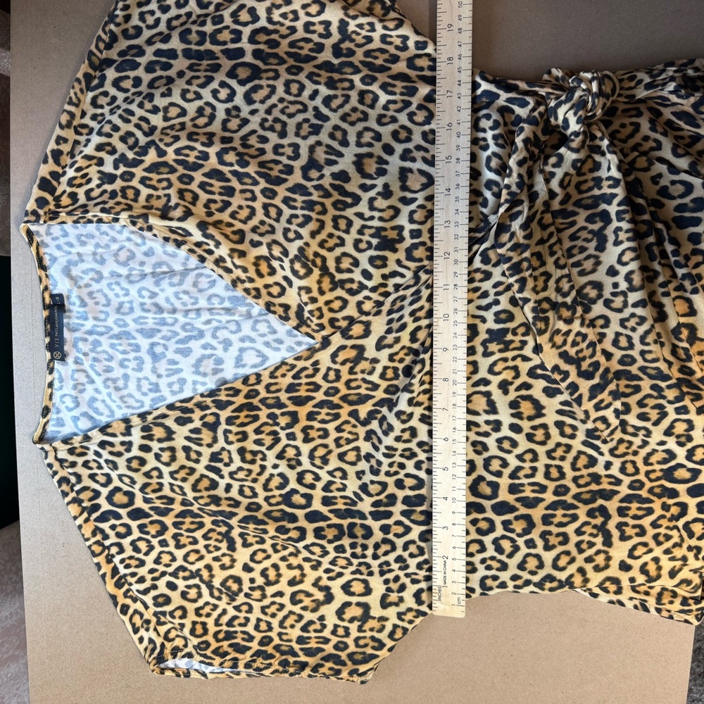 Vix Paula Hermanny Leopard Animal Print Swim Coverup Size Large - Picture 8 of 13